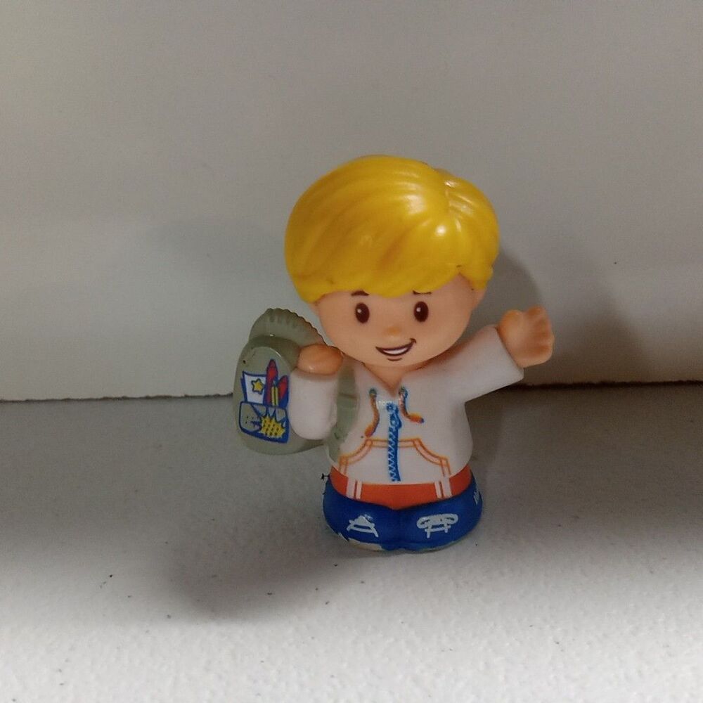 Mattel Fisher Price Little People Scool Bus Boy  2016 3.5" Figure
